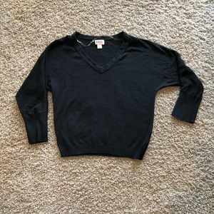 Black v-neck sweater from Target